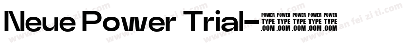 Neue Power Trial字体转换